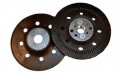 Starcke Premium 7 Inch Black Resin Fiber Disc Sander Backup Pad Bolt On 5 Pack 8-11 Thread With 8 Hole Ribbed Face Firm Density 
