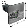 Alligator Black And White Green Eyes Tow Trailer Hitch Cover Plug Insert