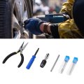 Tire Valve Core Remover Tool Set Schrader Extraction And Installation Kit With T Handle Wrench For Cars Motorcycles Atvs Rvs 