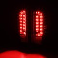 Auto Dynasty Full Led Tail Light Assembly For 1990-1997 Ford F150 F250 F350 Bronco F Super Duty Styleside Pair Black Brake 