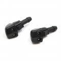 Uxcell Pair Black Car Double Holes Windscreen Wiper Washer Nozzle Replacement