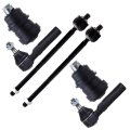 6 Piece Suspension Kit With Outer Inner Tie Rod Ends And Lower Ball Joint For Chrysler Pt Cruiser 2001 2006 Neon 2000 2002 