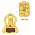 Solar Energy Prayer Wheel Tibetan Tibet Buddhist Energyprayer For Car Interior Decoration