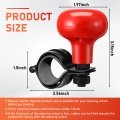 Steering Wheel Knob Spinner 2 Pack 360 Rotation Suicide Knobs For Cars Trucks Tractors Boats Red Metal Clamp Assist One Hand