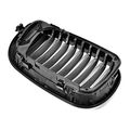Matte Black Euro Front Upper Kidney Grille For 2002-2005 02-05 Bmw E46 3 Series 320 325 330 4d