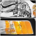 Auto Dynasty Fo2502177 Oe Style Driver Left Side Chrome Housing Headlight Lamp Compatible With Ford Mustang 99-04