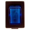 Illuminated Rocker Type Switch Blue And Black Plastic Housing 16 A Amperage Single Pole Universal Fit Alx-pau-mm-85916-cl360a50 