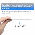 Uxcell 4pcs Straight Bracket Stainless Steel Flat Brace Fastener Brackets Corner Protector Supporter With Screws 100mm
