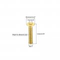 Uxcell Flat Head Socket Cap Screws M2 5-0 45 X 14mm Brass Inner Hex Drive Fasteners Bolts 48pcs