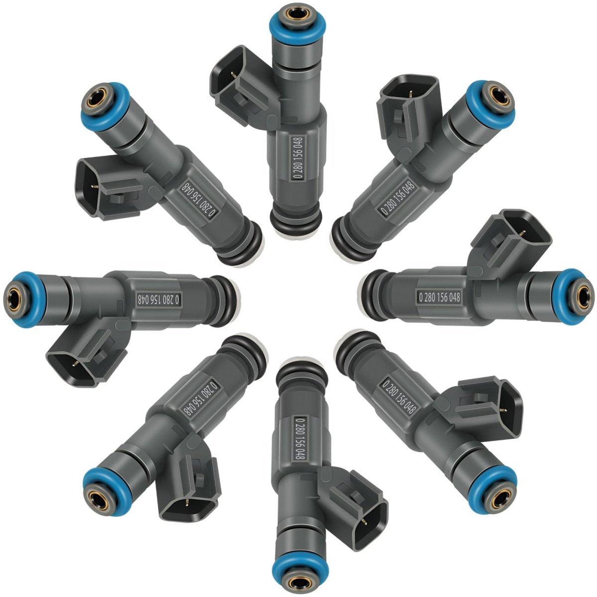 8pcs 4 Holes Automotive Engine Fuel Injectors Compatible For 2001-2002d Crown Victoria 01-02 Lincoln Town Car Mercury For Grand