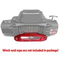 10 Red Aluminum 8000-15000 Lbs Hawse Fairlead For Synthetic Winch Rope Cable Atv Utv