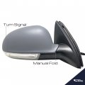 Spieg Vw1321123 Passenger Side Mirror Replacement For Volkswagen Jetta 2005-2010 Power Heated Manual Fold Turn Signal And
