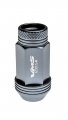 Vms Racing 12x1 5 20pc Piece Gunmetal Anodized 44mm Long Open End Lightweight Aluminum Lug Nuts Compatible With Chevy Chevrolet
