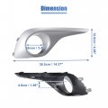Uxcell 1 Pcs Fog Light Grille Cover Trim Lamp No 814810e060 For Toyota Highlander 2013-2013
