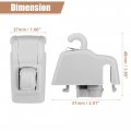 Uxcell Sun Visor Support Clip Retainer For Volkswagen Touareg 2011-2018 No 4l0859561 Holder Bracket Hanger Plastic Gray Anti