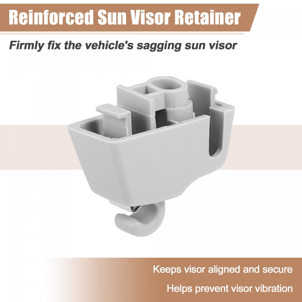 Sun Visor Support Clip Retainer For Volkswagen Touareg 2011-2018 No 4l0859561 Holder Bracket Hanger Plastic Gray Anti Vibration