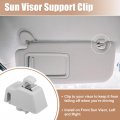 Sun Visor Support Clip Retainer For Volkswagen Touareg 2011-2018 No 4l0859561 Holder Bracket Hanger Plastic Gray Anti Vibration