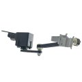 A-premium Headlight Level Sensor With Bracket Compatible Audi A3 A4 A6 A8 Tt Volkswagen Passat Golf Iv Bora