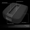 Auto Dynasty Black Leather Center Console Lid Armrest Cover Compatible With 2007-2014 Chevy Avalanche Silverado Tahoe Yukon Xl