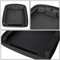 Auto Dynasty Black Leather Center Console Lid Armrest Cover Compatible With 2007-2014 Chevy Avalanche Silverado Tahoe Yukon Xl
