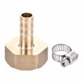 Uxcell Brass Barb Hose Fitting Connector Adapter 10mm Barbed X G3 4 Female Pipe With Clamp And Washer