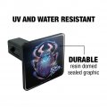 Blue Beetle Scarab Tow Trailer Hitch Cover Plug Insert 1 25 Heavy Duty Abs Plastic With Uv Resistant Resin Top 3 X In Square
