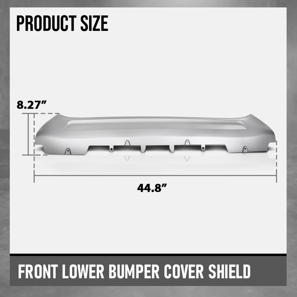 Front Lower Bumper Cover Shield Valance For Volvo Xc90 2016-2019 313533838 Vo1087100 Silver