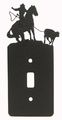 Breakaway Roping Single Light Switch Plate Cover 