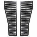 Hecasa Pair Hood Louver Inserts Scoop Compatible With 1985-1990 Chevy Chevrolet Camaro Z28 Iroc-z Iroc Vented Heat Extractor