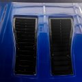 Hecasa Pair Hood Louver Inserts Scoop Compatible With 1985-1990 Chevy Chevrolet Camaro Z28 Iroc-z Iroc Vented Heat Extractor