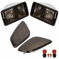 Smoke Bumper Signal Fender Side Marker Lights For Jeep Wrangler Tj 1997-2006 New 