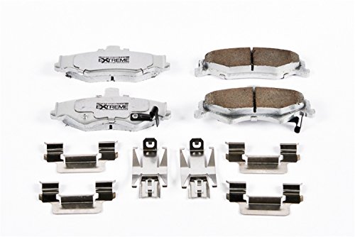 Z26-750 Performance Carbon Fiber Ceramic Rear Brake Pads With Installation Hardware For Chevrolet Camaro 1998 To 2002 And