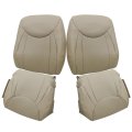 Perforated Tan Front Driver Passenger Side Bottom Microfiber Leather Seat Cover Both Top Replacement For Lexus Ls430 2001 2002 
