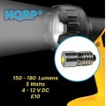 Hqrp 4-12v E10 Upgrade Led Flashlight Bulb 5w 4 5v 6v 9v 12v Compatible With Petzl Zoom Adp Chrono Duo Micro Megabelt Mega Belt