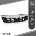 Front Grille Assembly W Chrome Trim For Subaruester 2011-2013 Upper Bumper Grill Replacement For 91121sc040 91122sc050