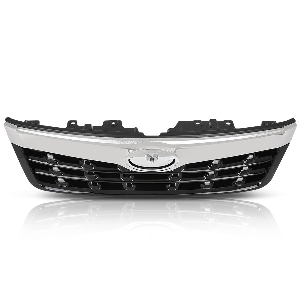 Front Grille Assembly W Chrome Trim For Subaruester 2011-2013 Upper Bumper Grill Replacement For 91121sc040 91122sc050