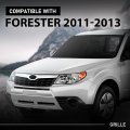 Front Grille Assembly W Chrome Trim For Subaruester 2011-2013 Upper Bumper Grill Replacement For 91121sc040 91122sc050