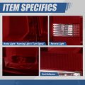 Auto Dynasty Factory Style Rear Tail Lights Brake Lamps Assembly With Running Light Compatible Chevy Colorado 2015-2022 Driver