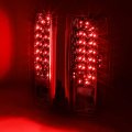 Pair Chrome Full Led Tail Brake Light Lamps Compatible With Ford F150 F250 F350 Bronco F Super Duty Styleside 90-97
