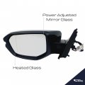 Spieg Ho1320284 Driver Side Mirror Replacement For Honda Civic Touring 2016-2019 Power Heated Turn Signal Chrome Detailed Black