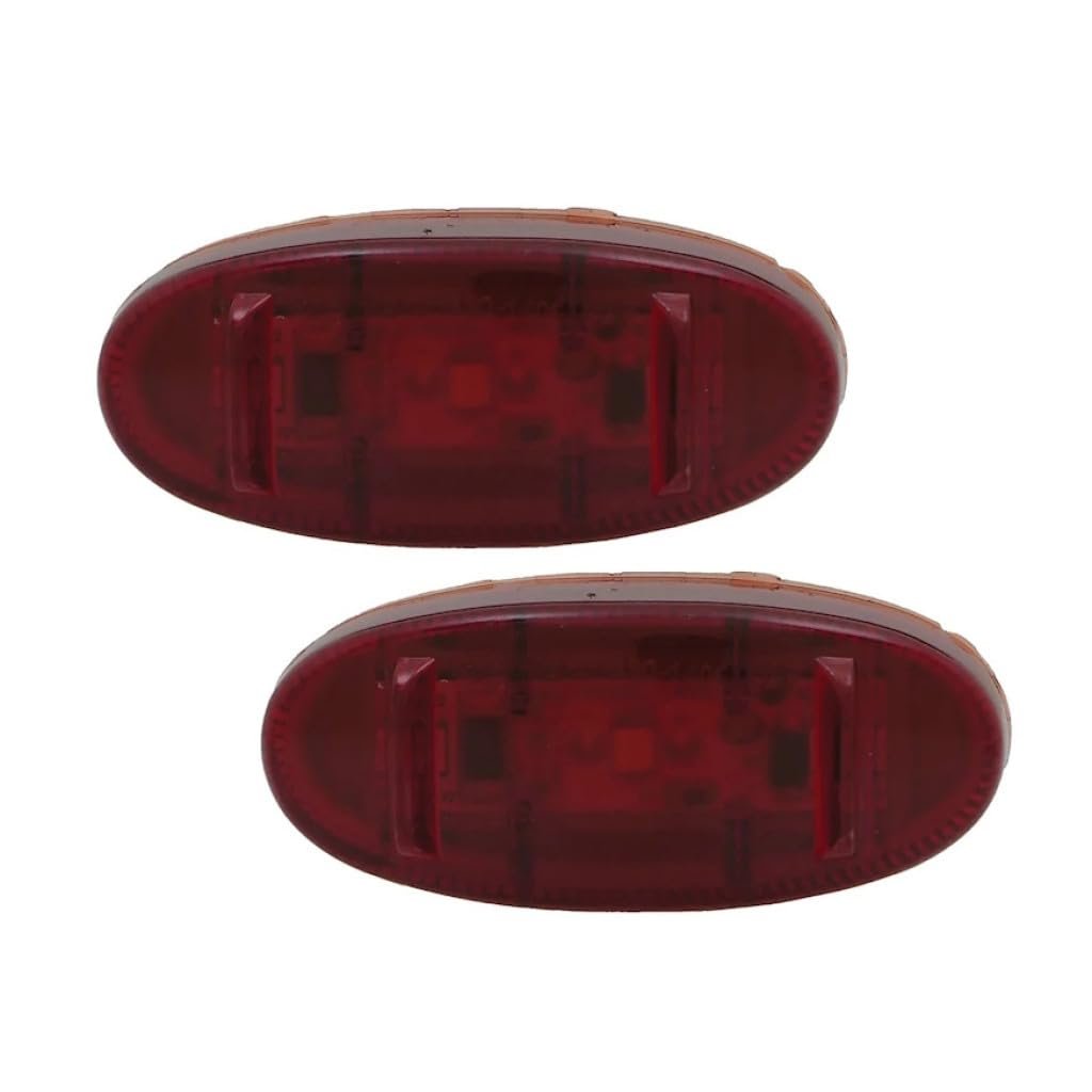 Side Marker Lights Forord F 250 F 350 Super Duty 2011 To 2023 Rear Driver And Passenger Pair Red Lens Led Capa Fo2860110