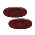 Side Marker Lights Forord F 250 F 350 Super Duty 2011 To 2023 Rear Driver And Passenger Pair Red Lens Led Capa Fo2860110 