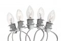 Creative Hobbies Five Light Replacement Accessory Cord 9 Foot White With 5 Lights Perfect For Lighting Holiday Decorations And