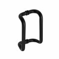 Top Hardware Aluminum Paired Offset Back-to-back Pull Handle For Glass Aluminum Door Matt Black 