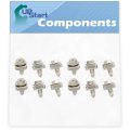 12-pieces 279393 Dryer Cord Screw Kit Replacement For Whirlpool Wed81hedw0 Terminal Block