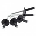 Ispinner 100pcs 3 16 X 4 Large Flange Aluminum Blind Rivets Pop Grip Grange 14-16mm Black 