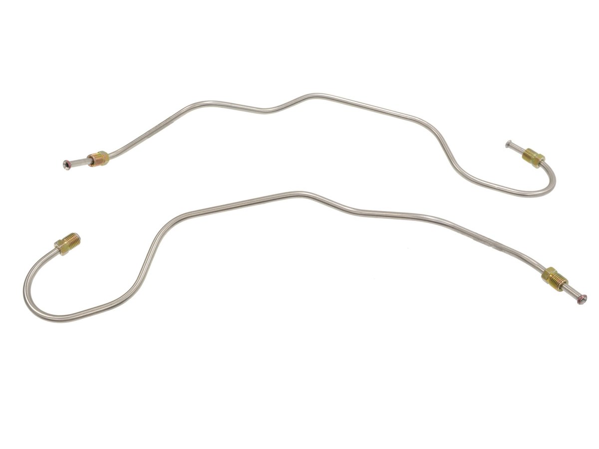 1965 1982 Corvette Caliper Brake Line Stainless Steel Rear Pair Of 2 Silver