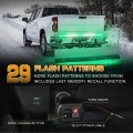 Xridonsen 60 Inch Truck Tailgate Green White Emergency Lights Strip 360 Led Rear Window Strobe Firefighter Pov Flashing Warning