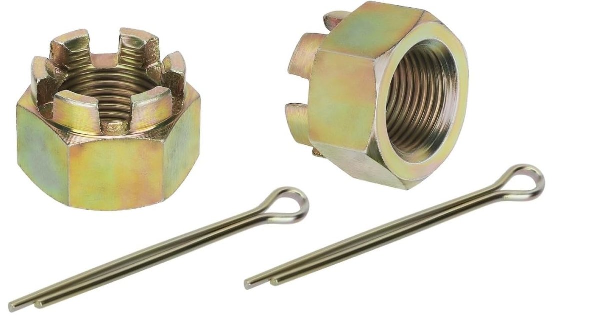 2pcs Rear Axle Castle Nuts For Polaris Atv Sportsman Trail Blazer Ranger Xplorer Scrambler 3 4 In 16 Thread With 2 Pins