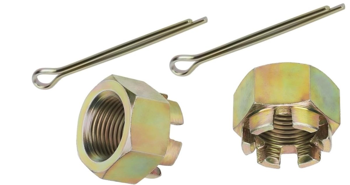 2pcs Rear Axle Castle Nuts For Polaris Atv Sportsman Trail Blazer Ranger Xplorer Scrambler 3 4 In 16 Thread With 2 Pins